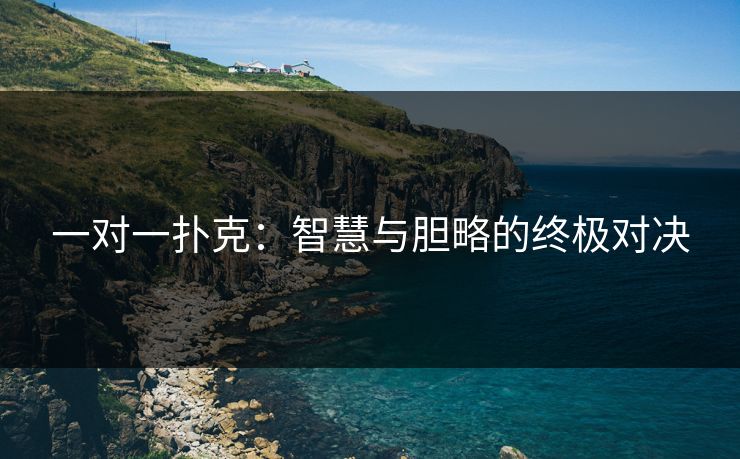 一对一扑克：智慧与胆略的终极对决